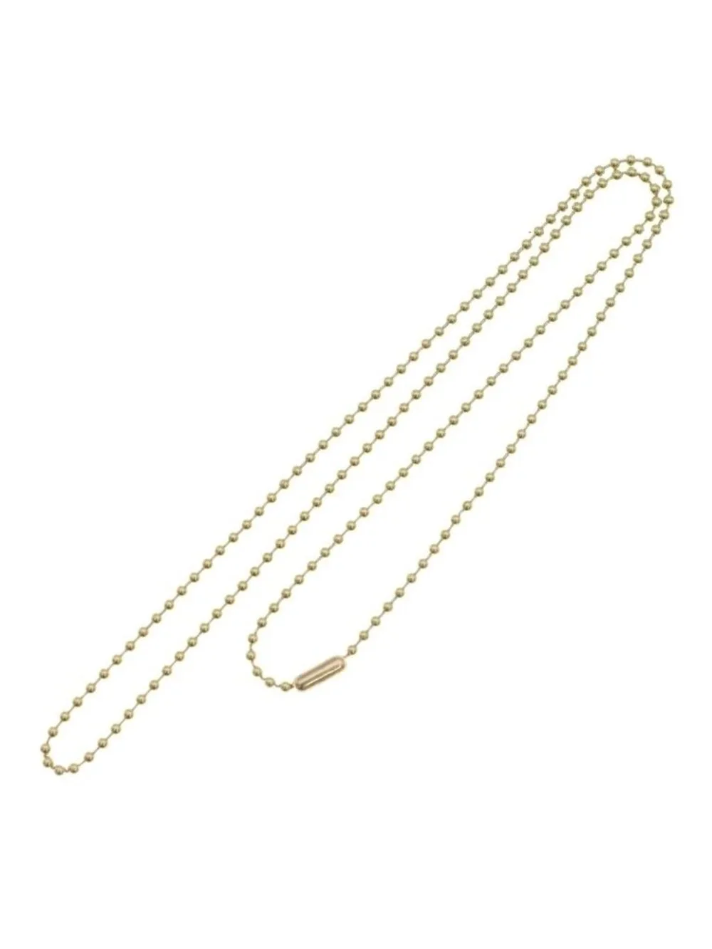 Chrome Hearts 22k Ball Chain Necklace Gold